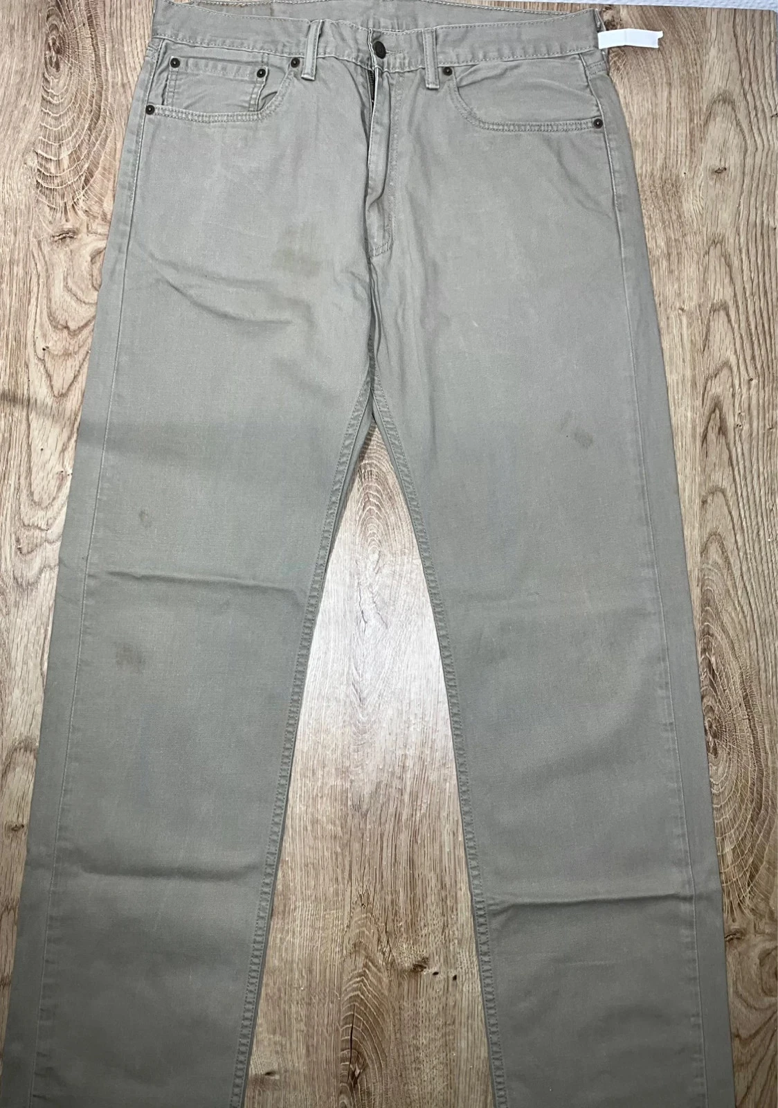 Jean Levi’s Homme 505 Straight W36 L36 Vintage 100% Coton Kaki  Lvh 114 – photo 2